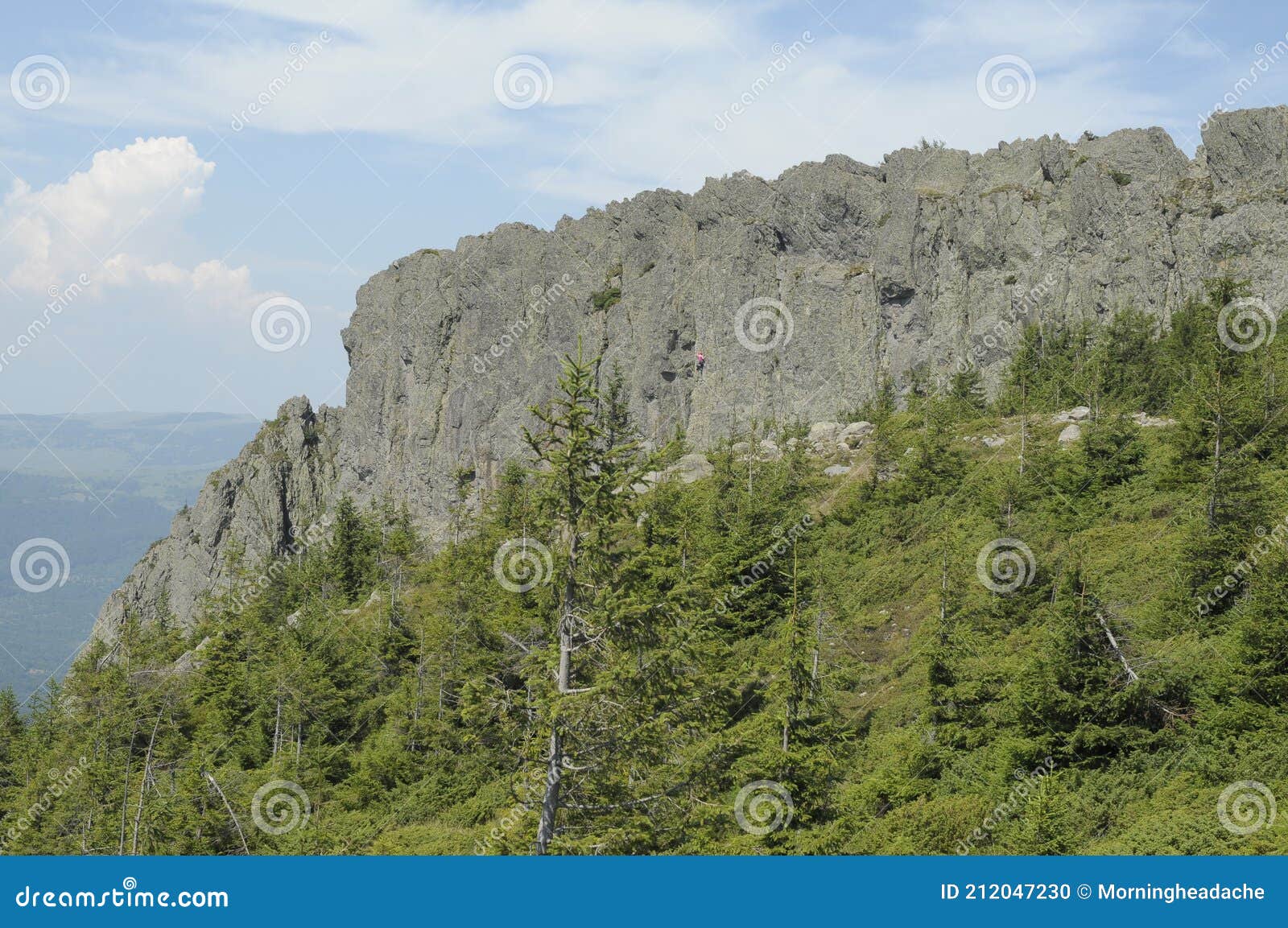 climbing, the rooster`s crest in maramures, romania
